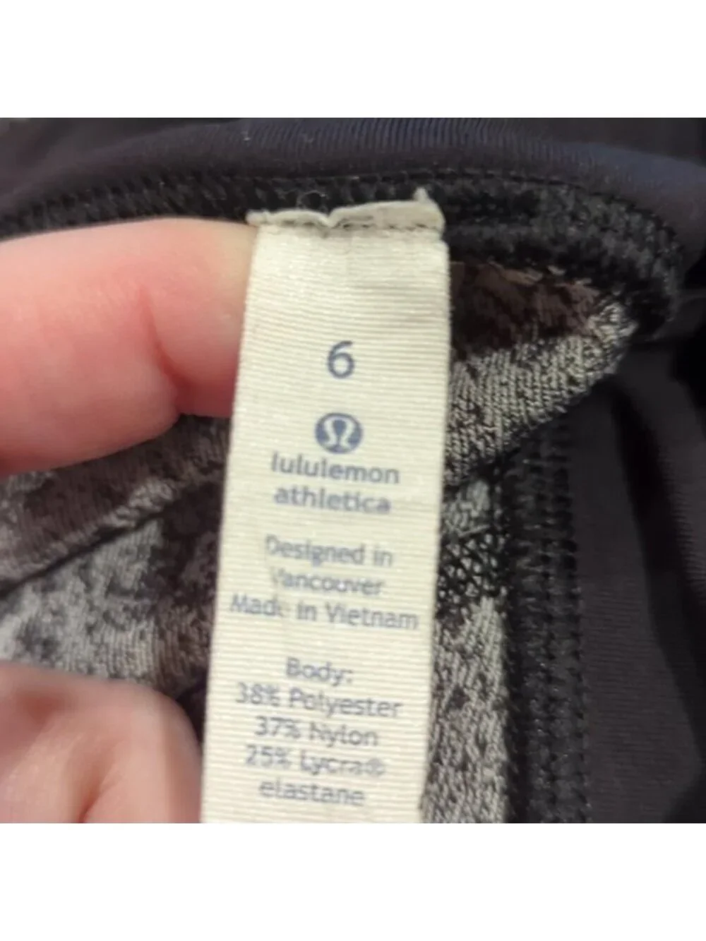 Lululemon Inspire Tight II Power Luxtreme Suited Jacquard Black White / Black